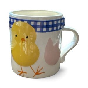 Vintage 1980’s Avon Gallery Originals Chick Mug with Blue and Yellow Design